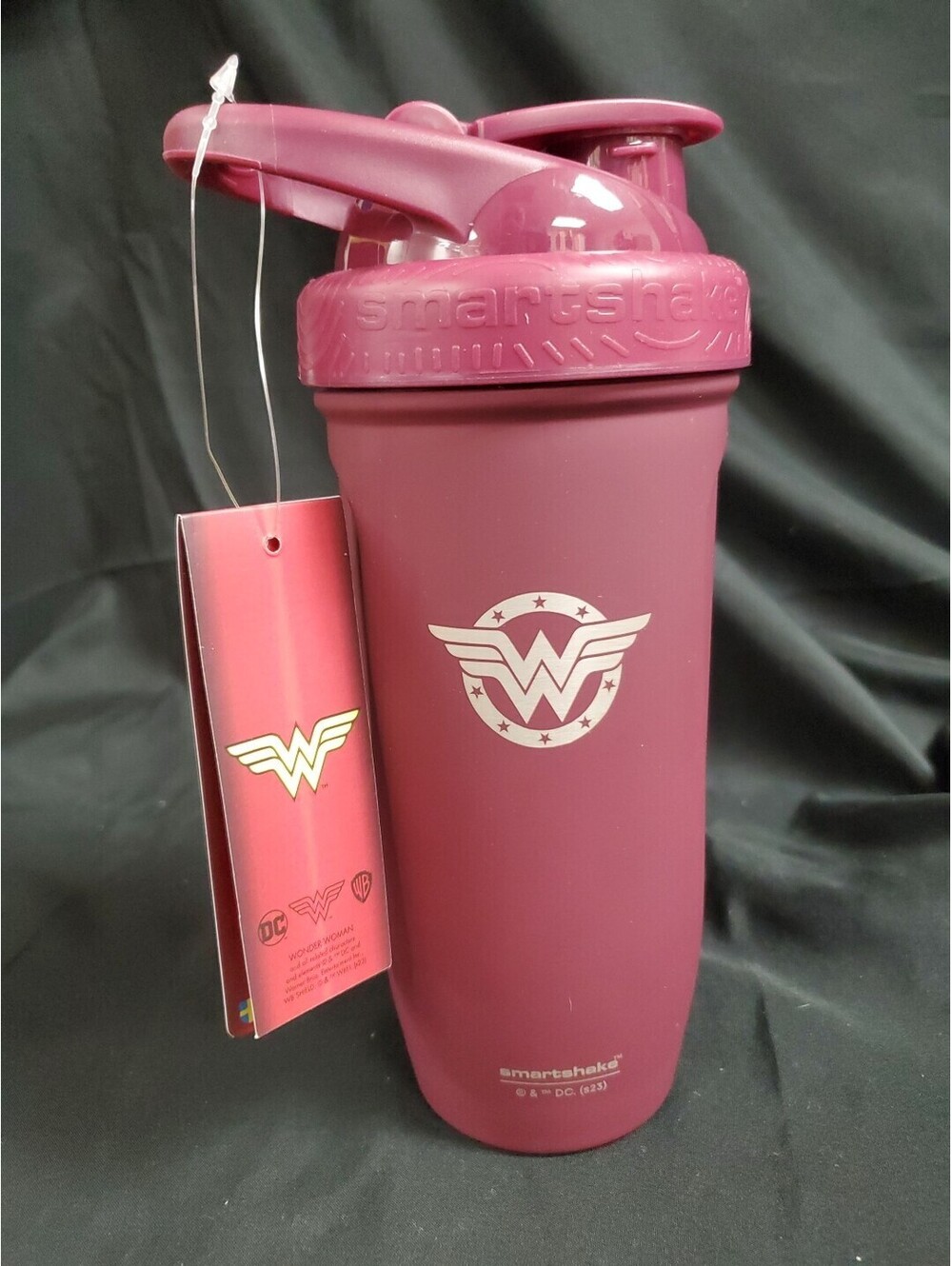 Smartshake Reforce Stainless Steel Burgundy WONDER WOMAN 30oz NEW